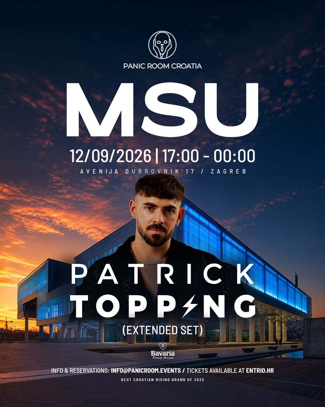 Panic Room Croatia presents Patrick Topping at MSU