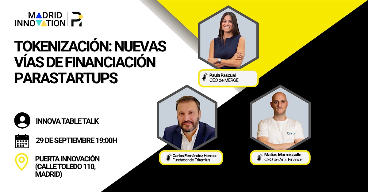 Innova Table Talk | Tokenización: nuevas vías de financiación para startups