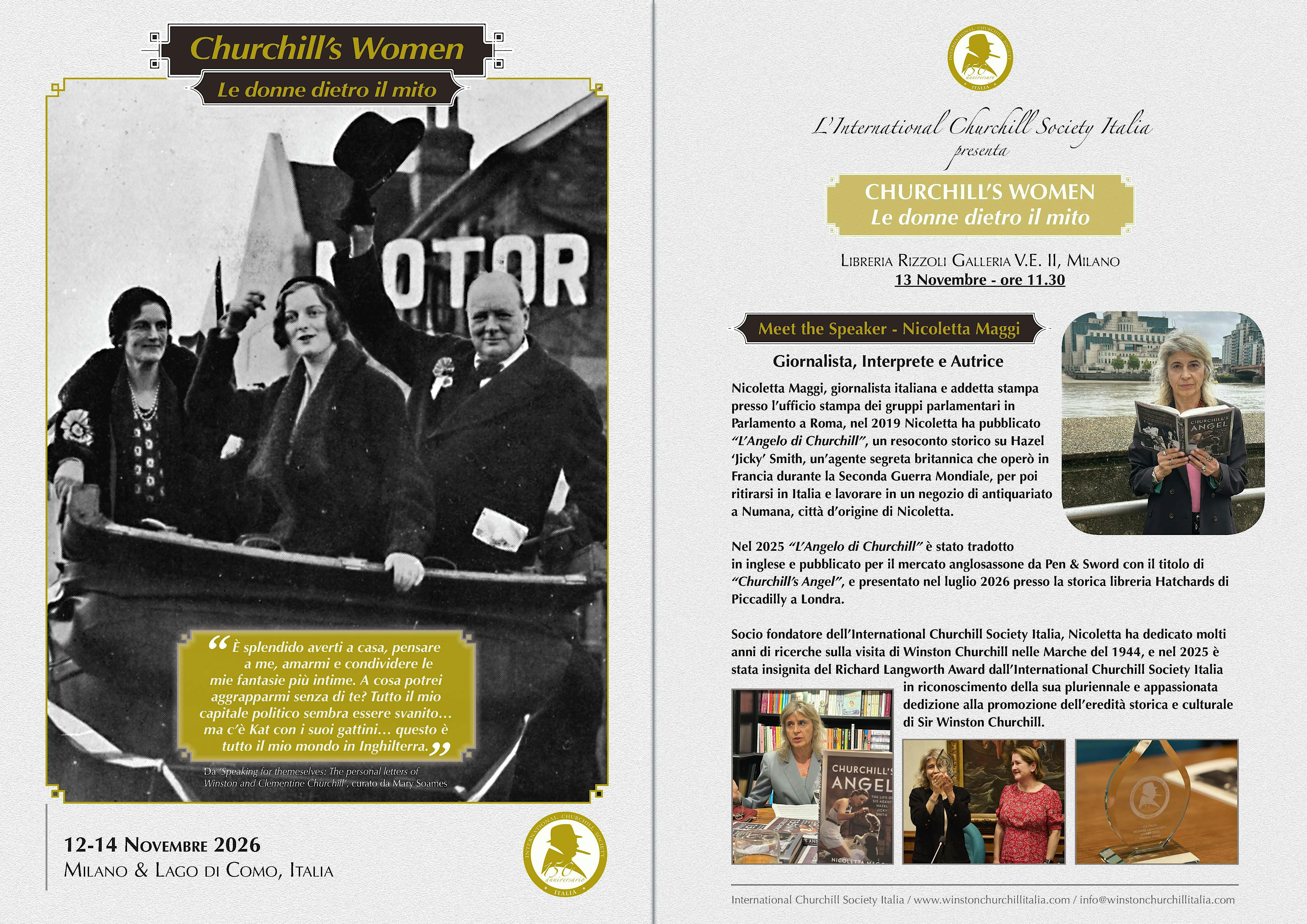 Churchill's Women - Presentazione con Nicoletta Maggi e Jennie Churchill
