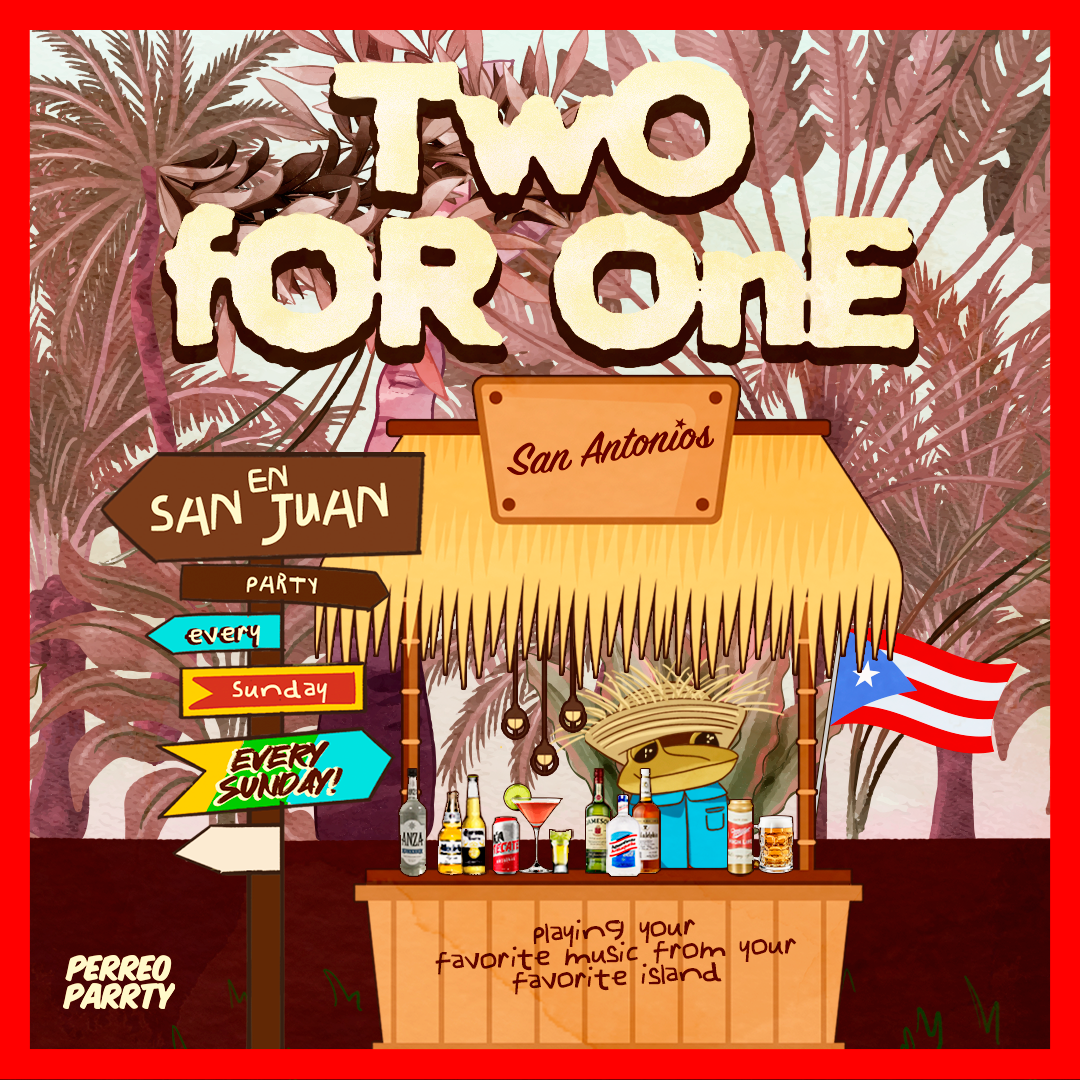 2-for-1 in San Juan - Latin Sunday Party @ Reggaeton Bar San Antonios
