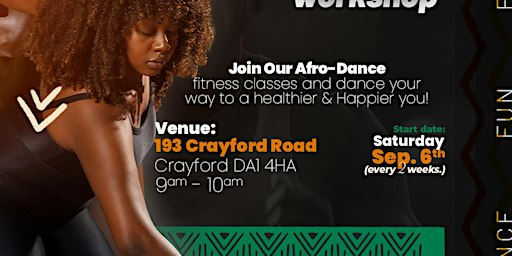 Afro-Dance Fitness Classes (in collaboration with PFG) - Crayford