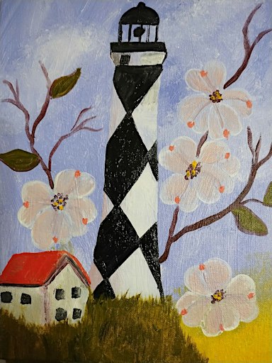 Painting with Suzanne "Outer Banks Dogwood"