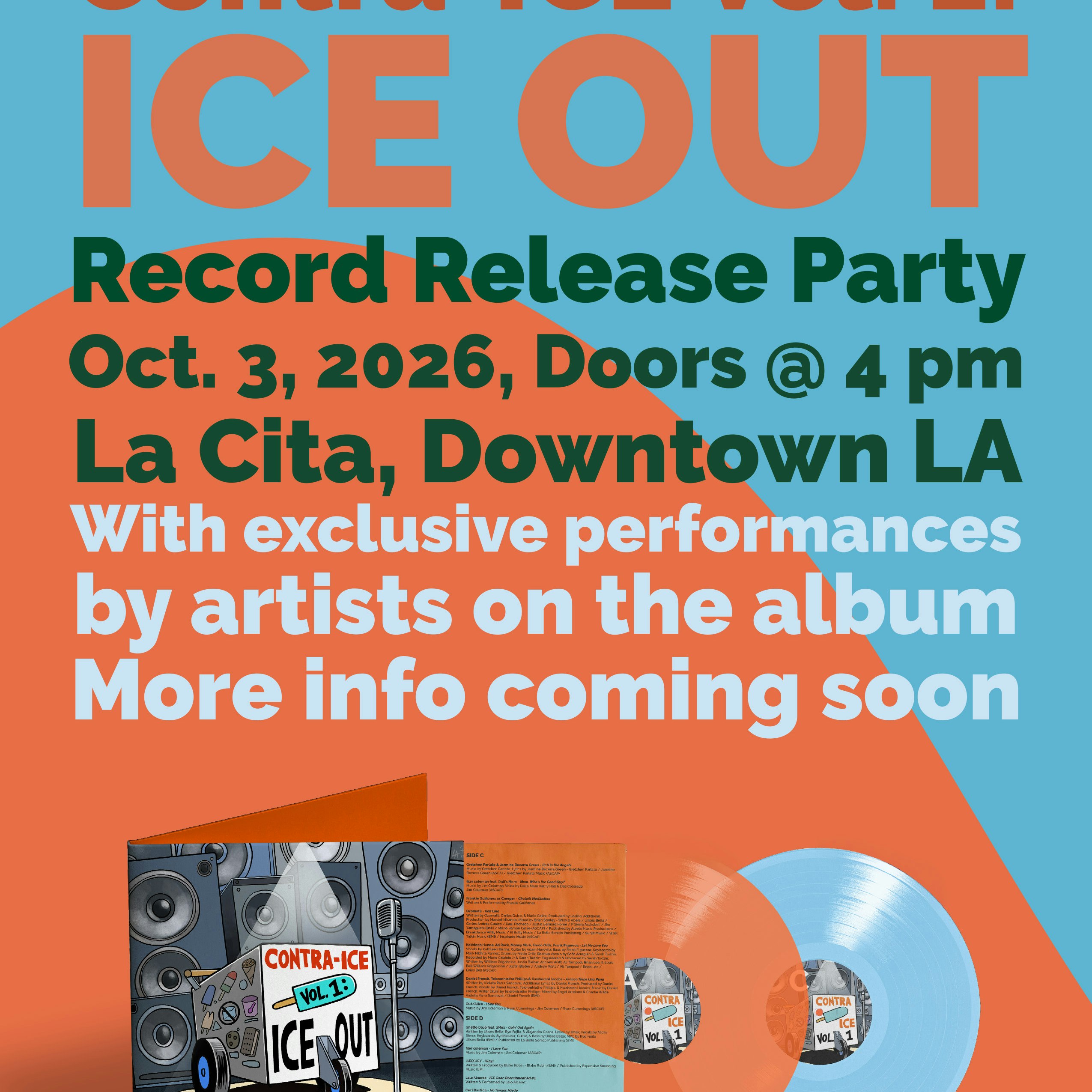 Contra-ICE Volume 1 Record Release Party