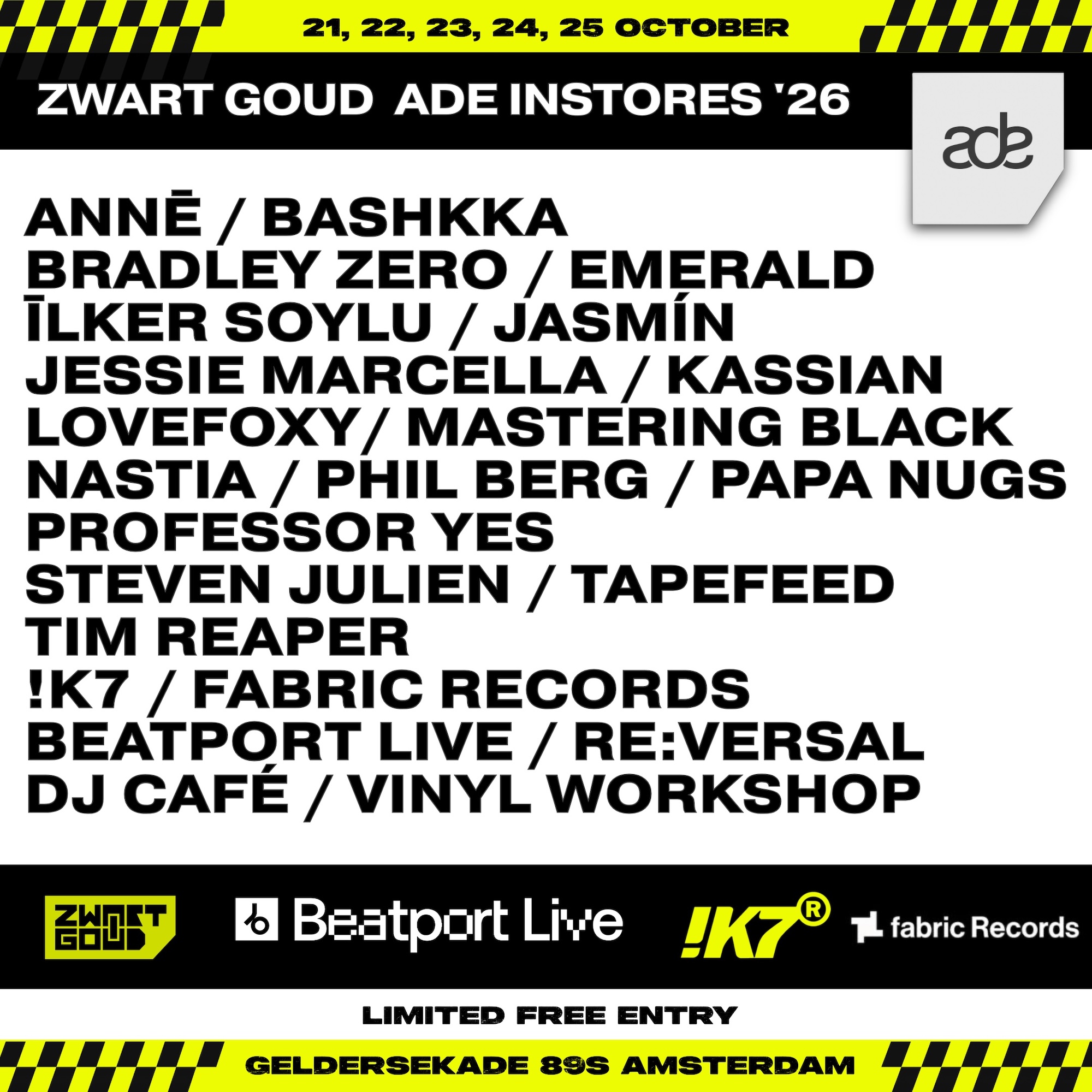 Zwart Goud ADE INSTORES 2026