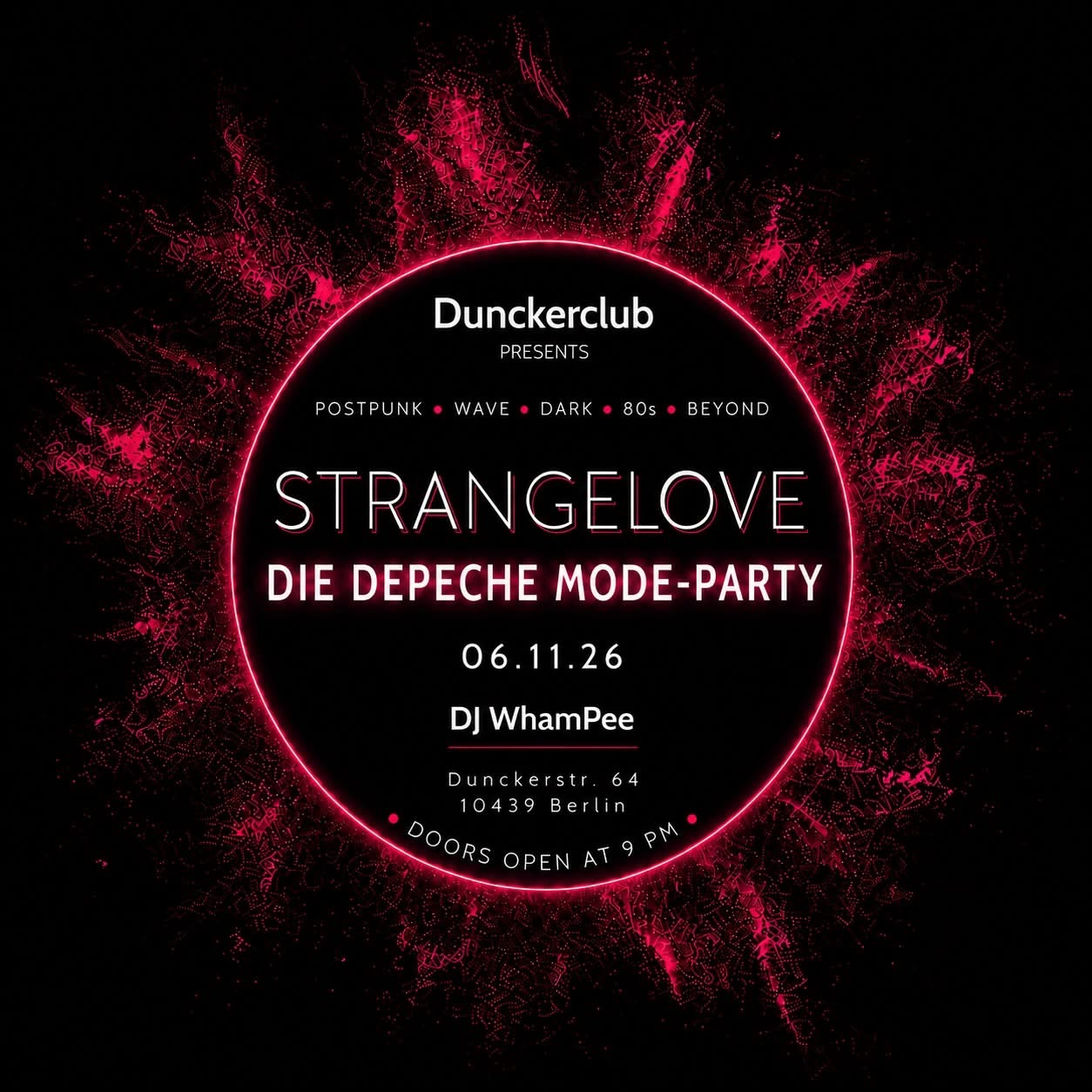 'STRANGELOVE' DIE DEPECHE MODE PARTY by DJ WhamPee