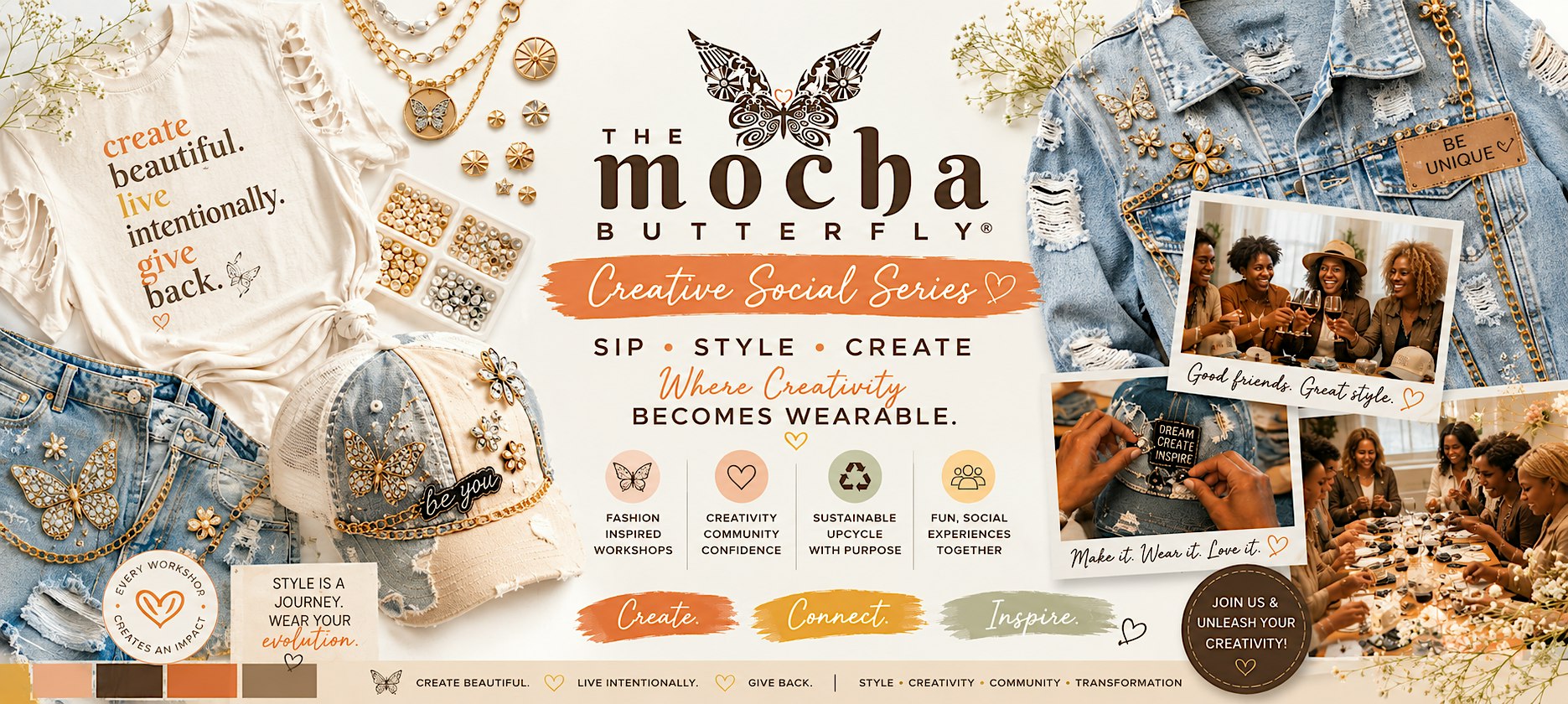 Sip, Style & Create: T-Shirt Transformation Hosted by The MOCHA Butterfly®