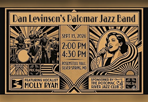 PRJC Presents: Dan Levinson & the Palomar Jazz Band (in-person concert)