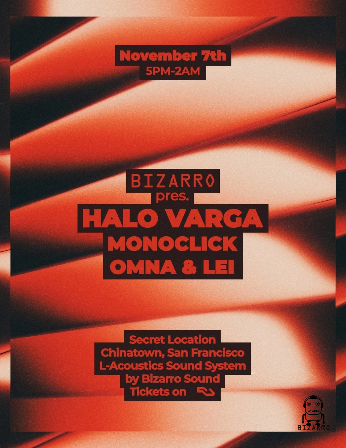 BIZARRO presents: Halo Varga, Monoclick, OmNa & LEI