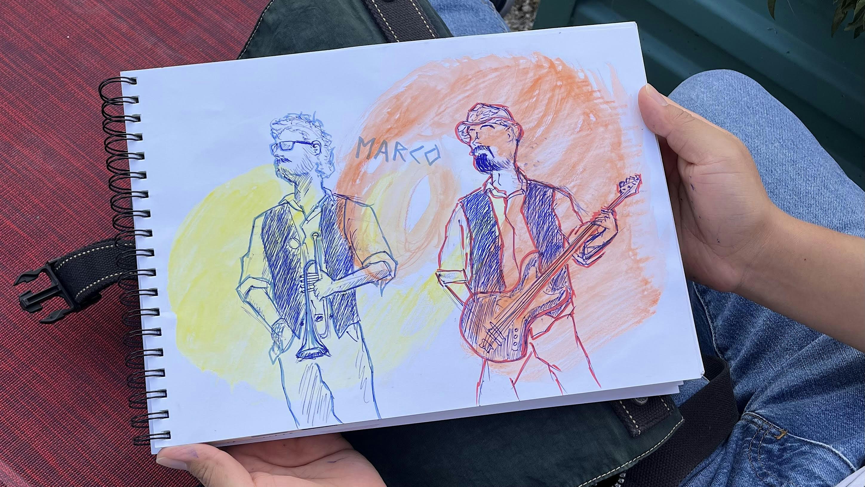 Live sketching