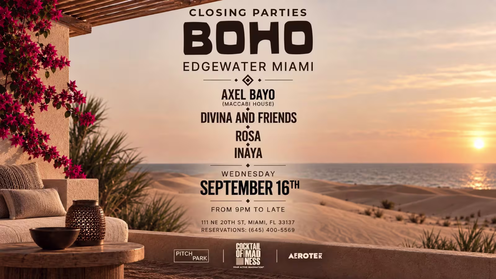 Boho Edgewater: Axel Bayo, Divina, Rosa, Inaya