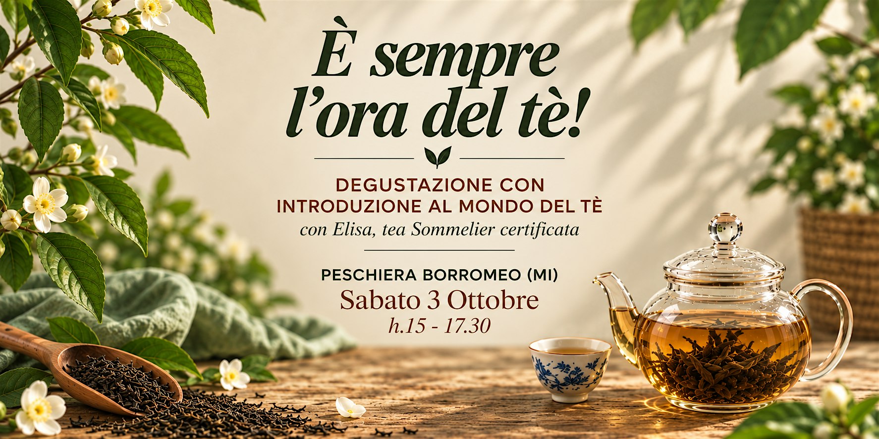 Degustazione con introduzione al mondo del tè