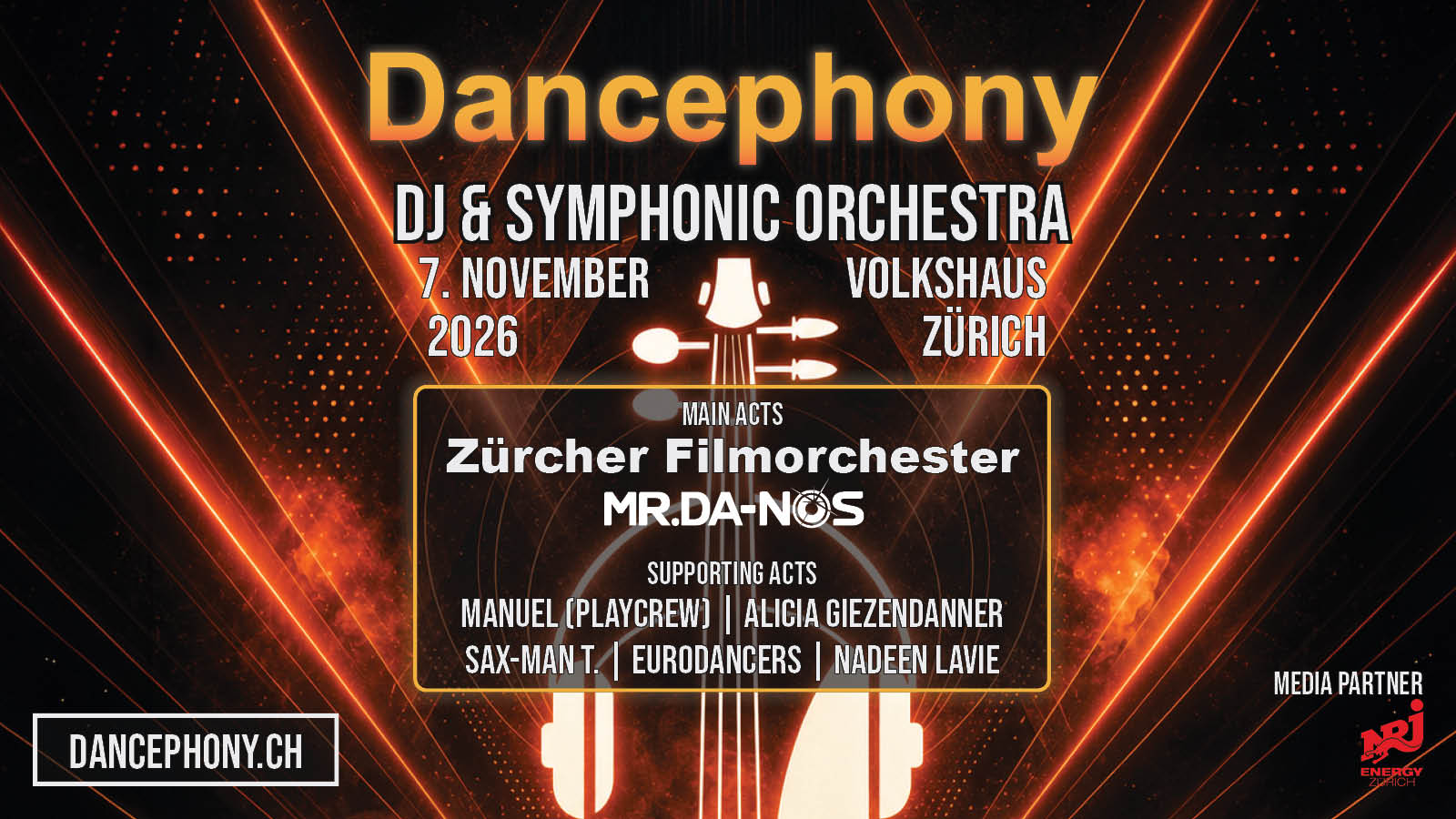 Dancephony – EDM-Rave mit Mr.Da-Nos & Zürcher Filmorchester