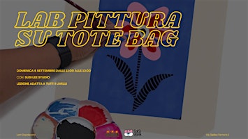 LABORATORIO DI PITTURA SU TOTE BAG