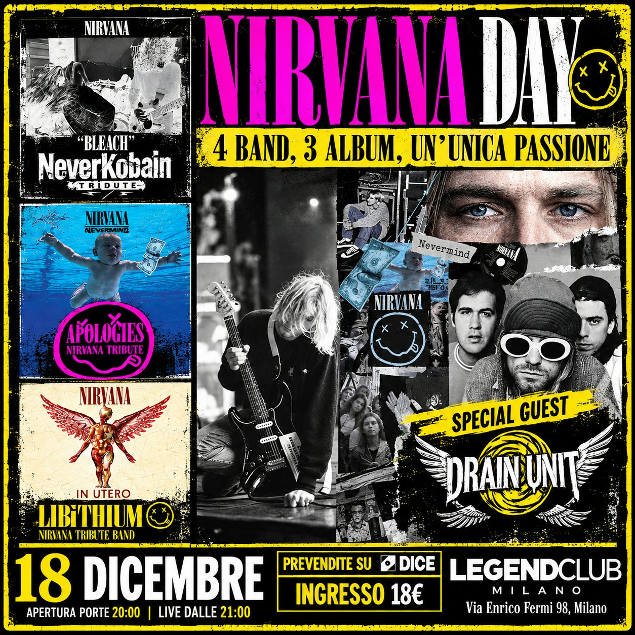 NIRVANA DAY 4 BAND AL LEGEND CLUB