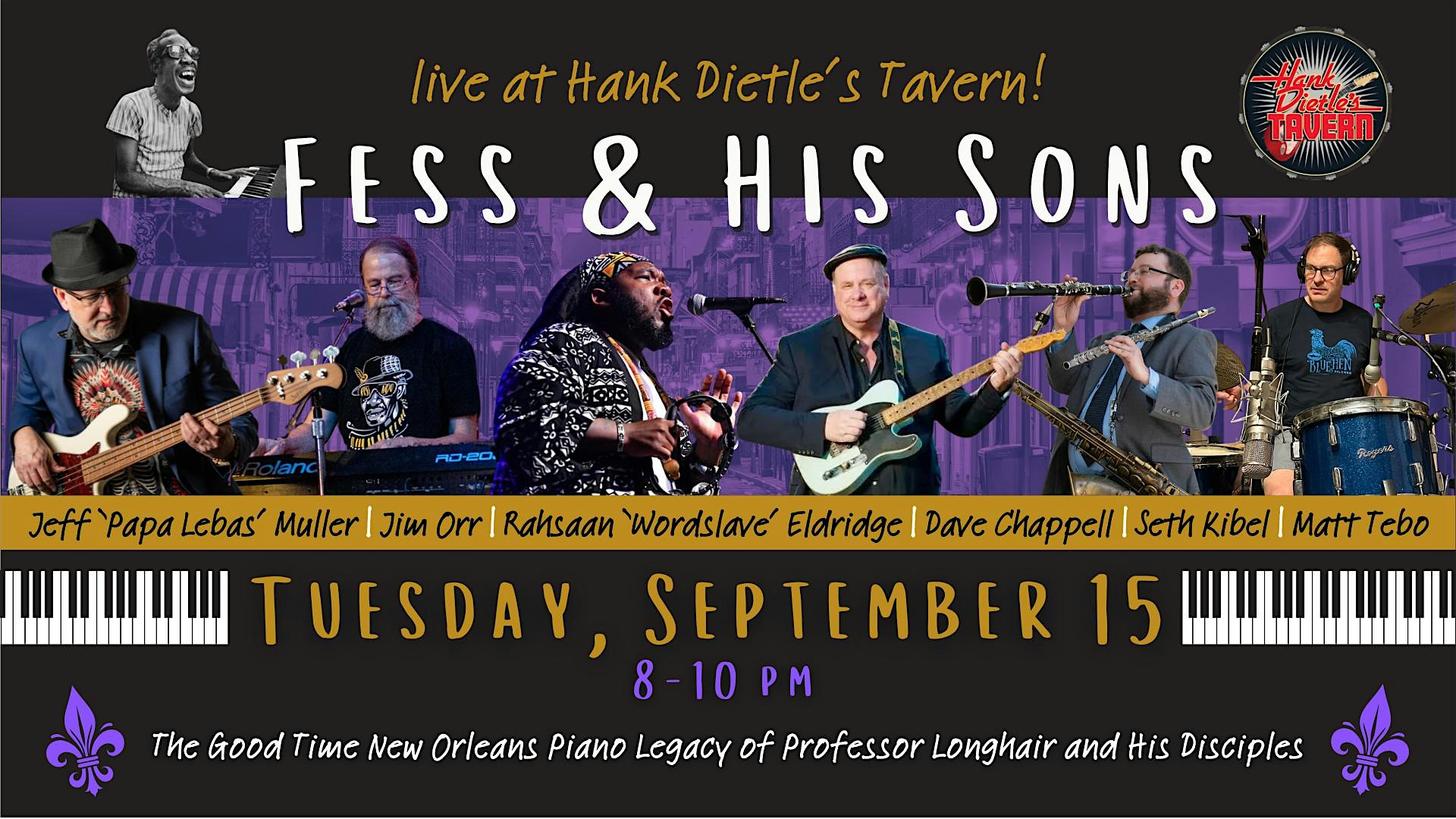 Fess & His Sons • The New Orleans Good Time Piano Show