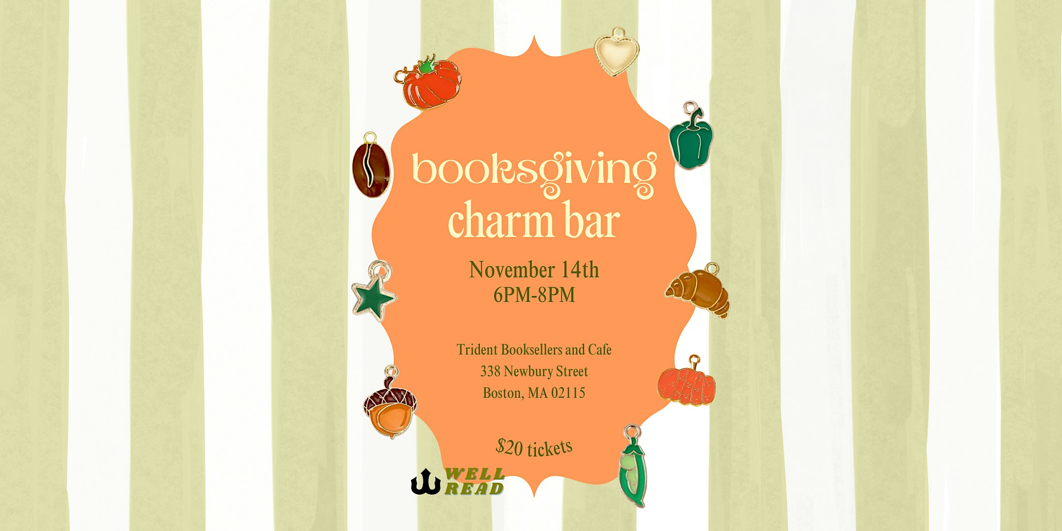 Booksgiving Charm Bar