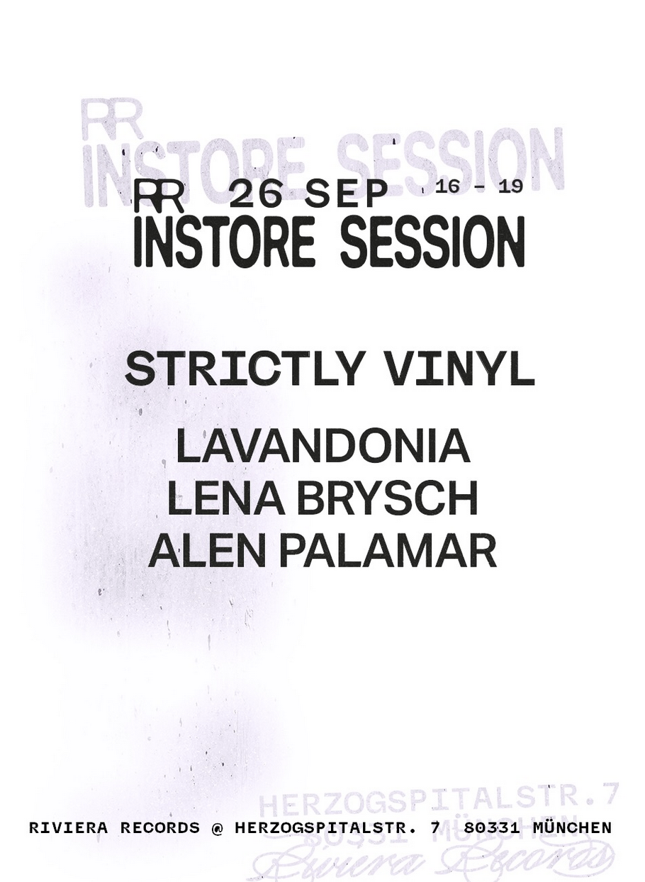 RIVIERA INSTORE SESSION with Strictly Vinyl