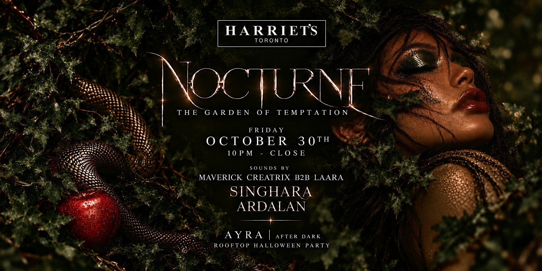 NOCTURNE | Rooftop Halloween Party at Harriet's