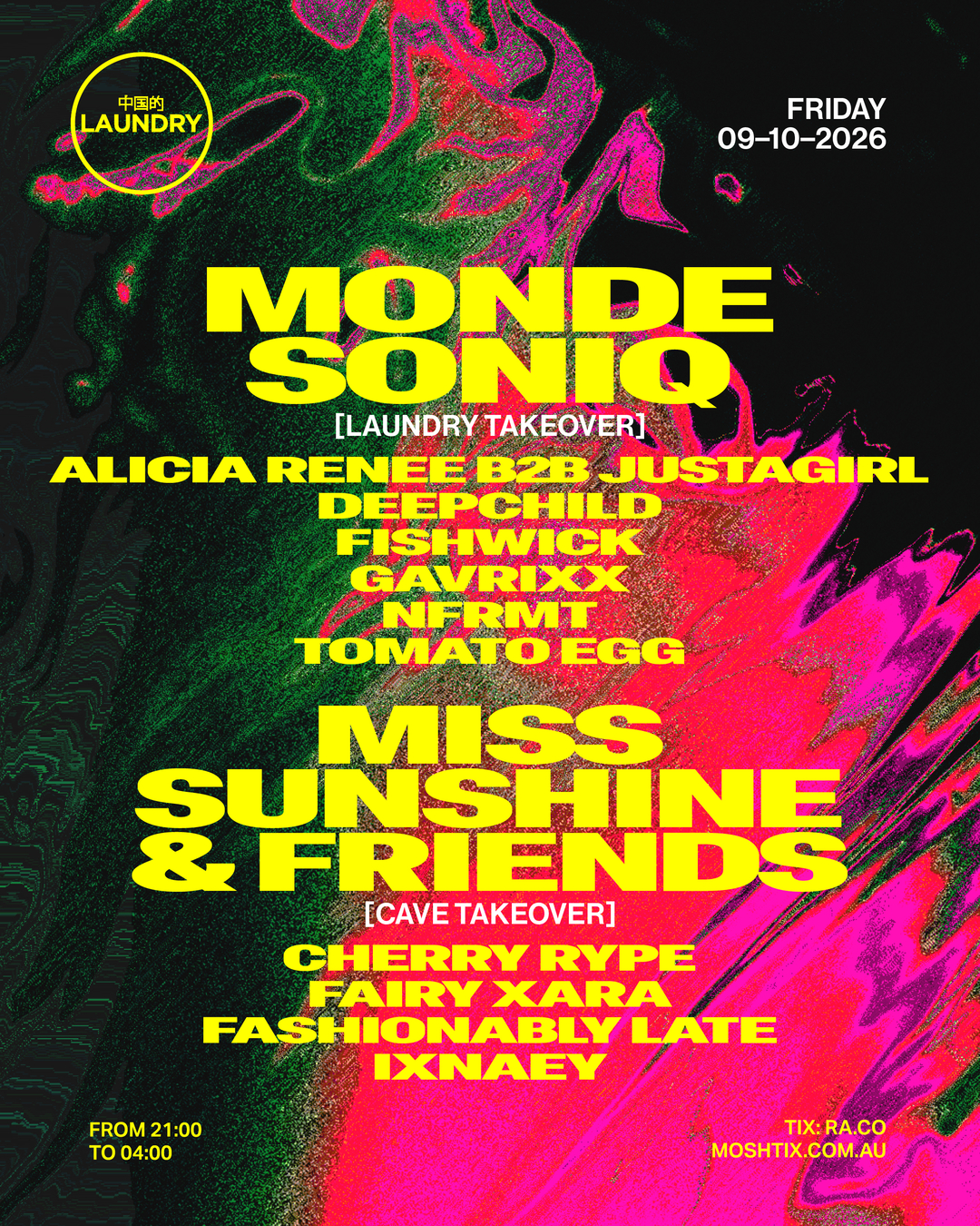 Chinese Laundry Invites MONDE SONIQ + MISS SUNSHINE & FRIENDS