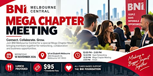 BNI Melbourne Central Mega Chapter Meeting