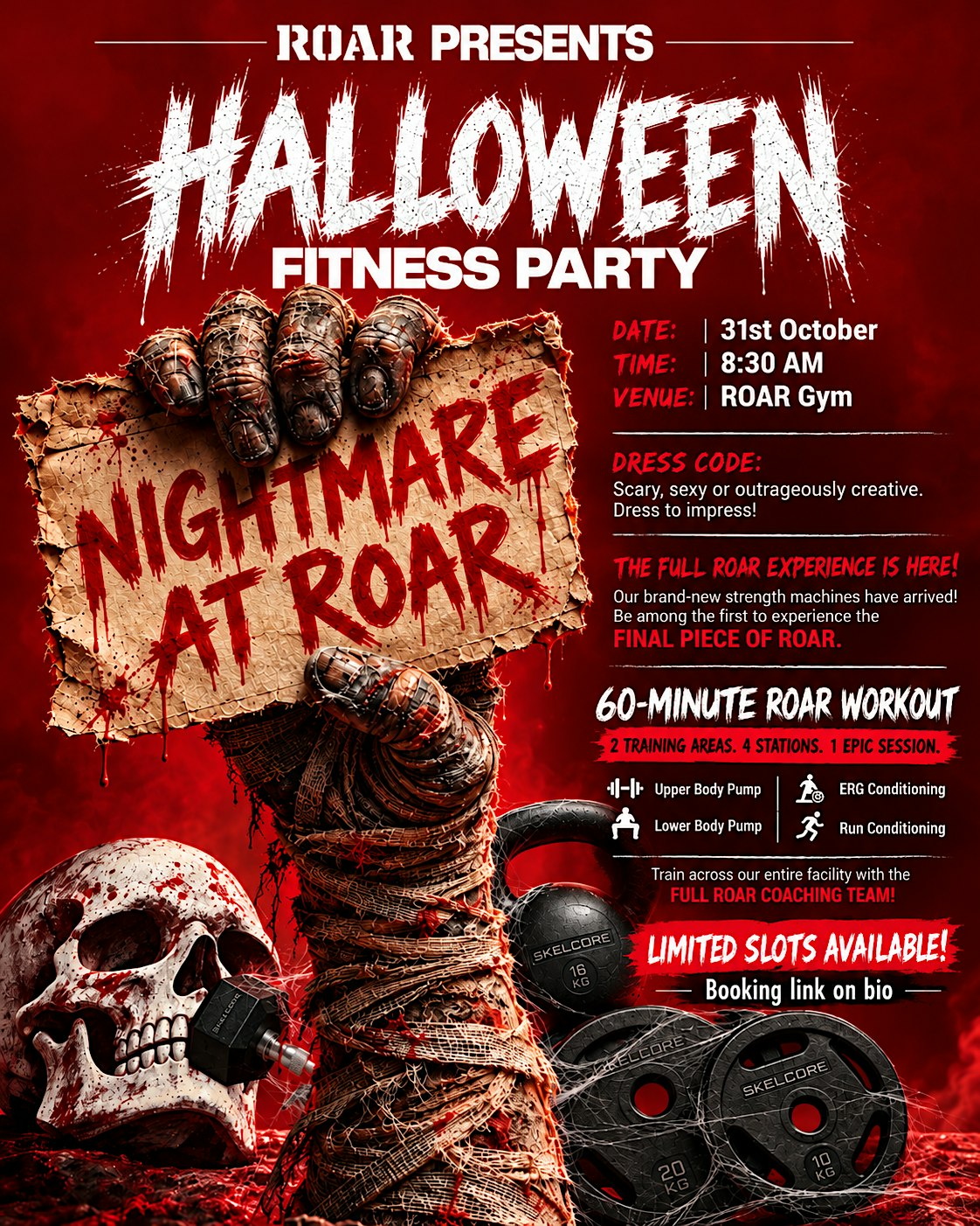 Nightmare at ROAR (Halloween Fitness Party)