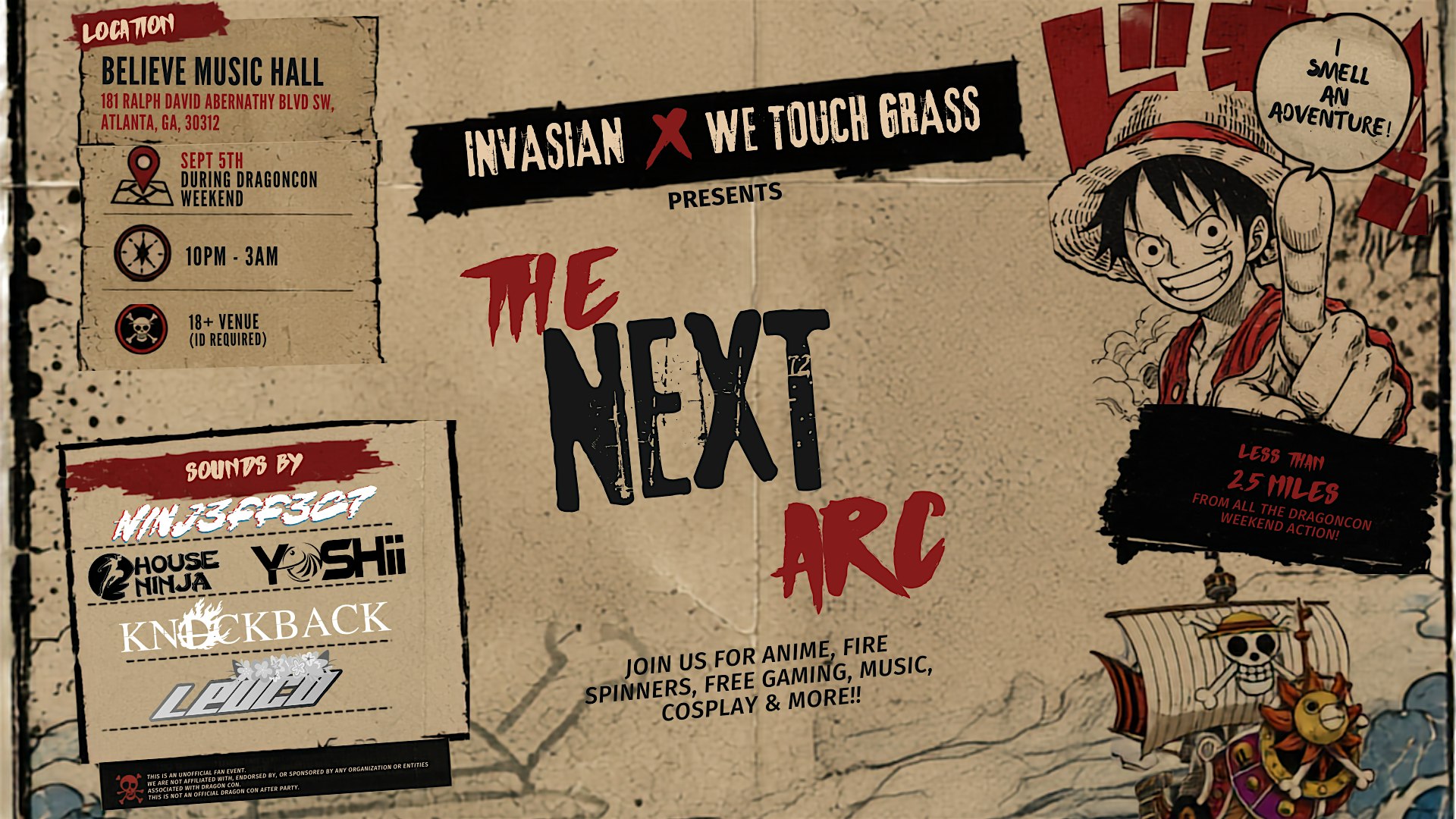 InvAsian: The Next Arc @ Believe Music Hall | Sat, Sept 5th!