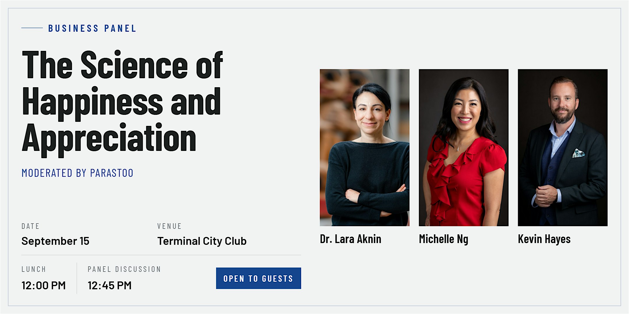 The Science of Happiness and Appreciation - An Educational Business Panel