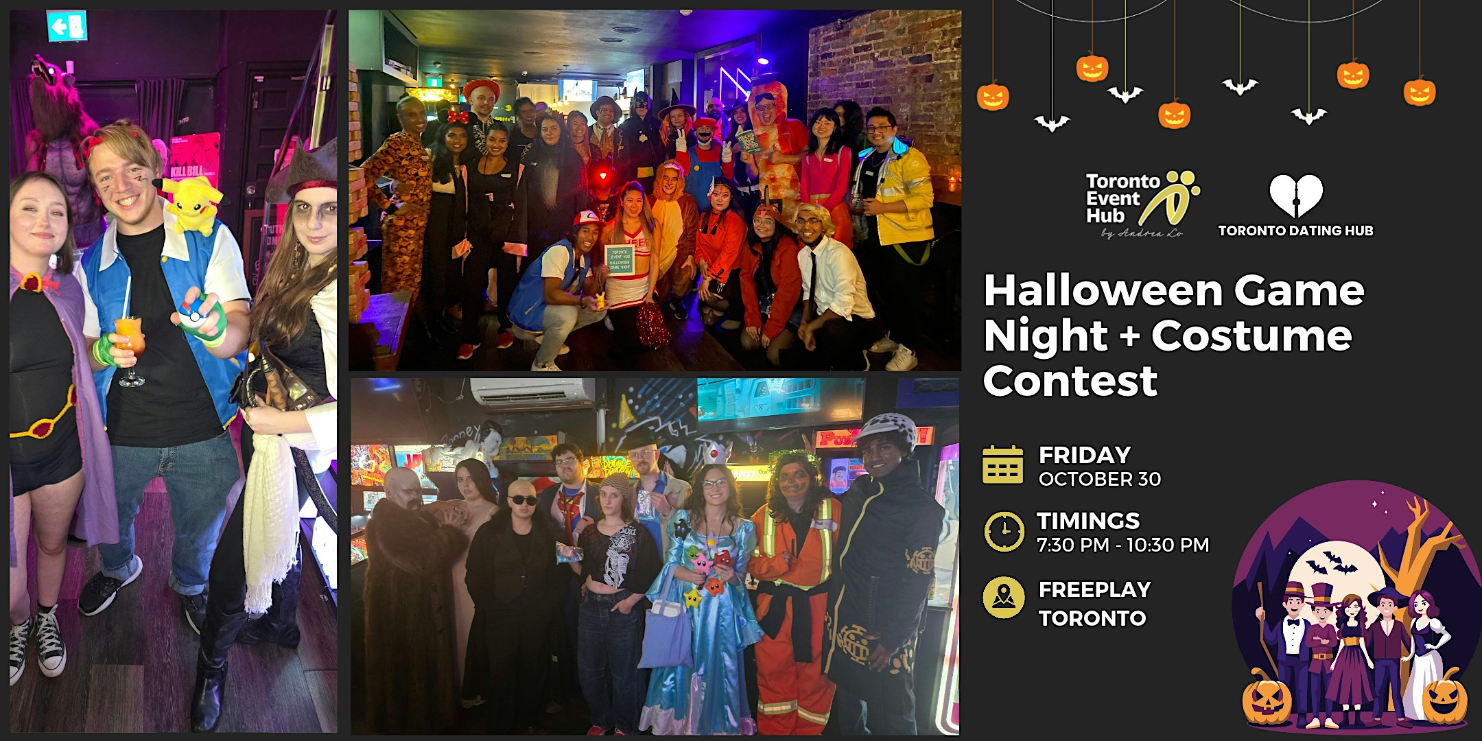 Halloween Game Night Social Mixer for Singles & Friends