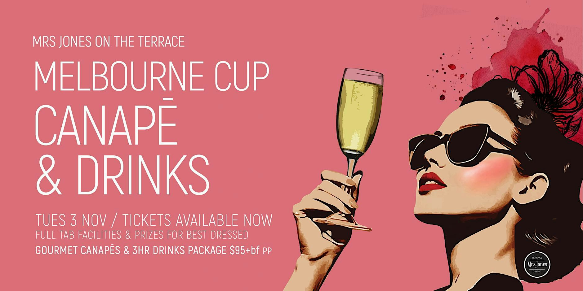 Mrs Jones Cup Canapé & Drinks on the Terrace