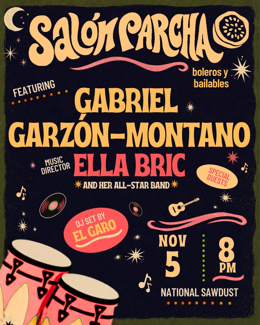 Salón Parcha: Boleros y Bailables with Gabriel Garzón-Montano & Ella Bric
