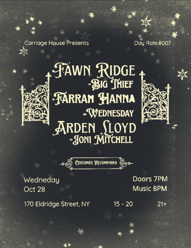 Carriage House Presents: Day Rate #007