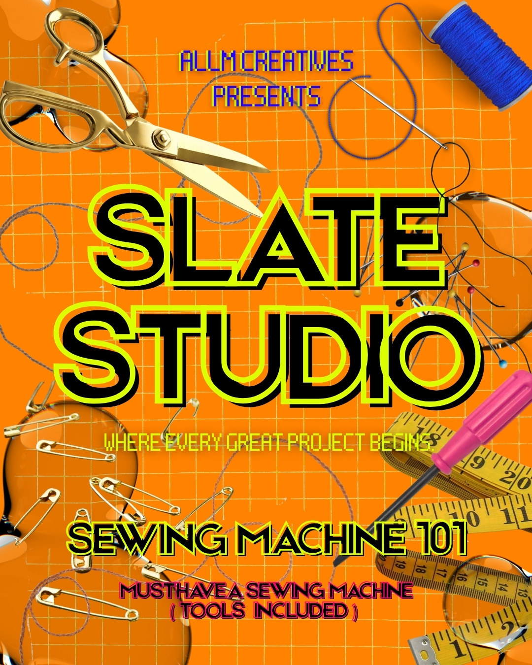 Slate Studio: 
Sewing Machine 101