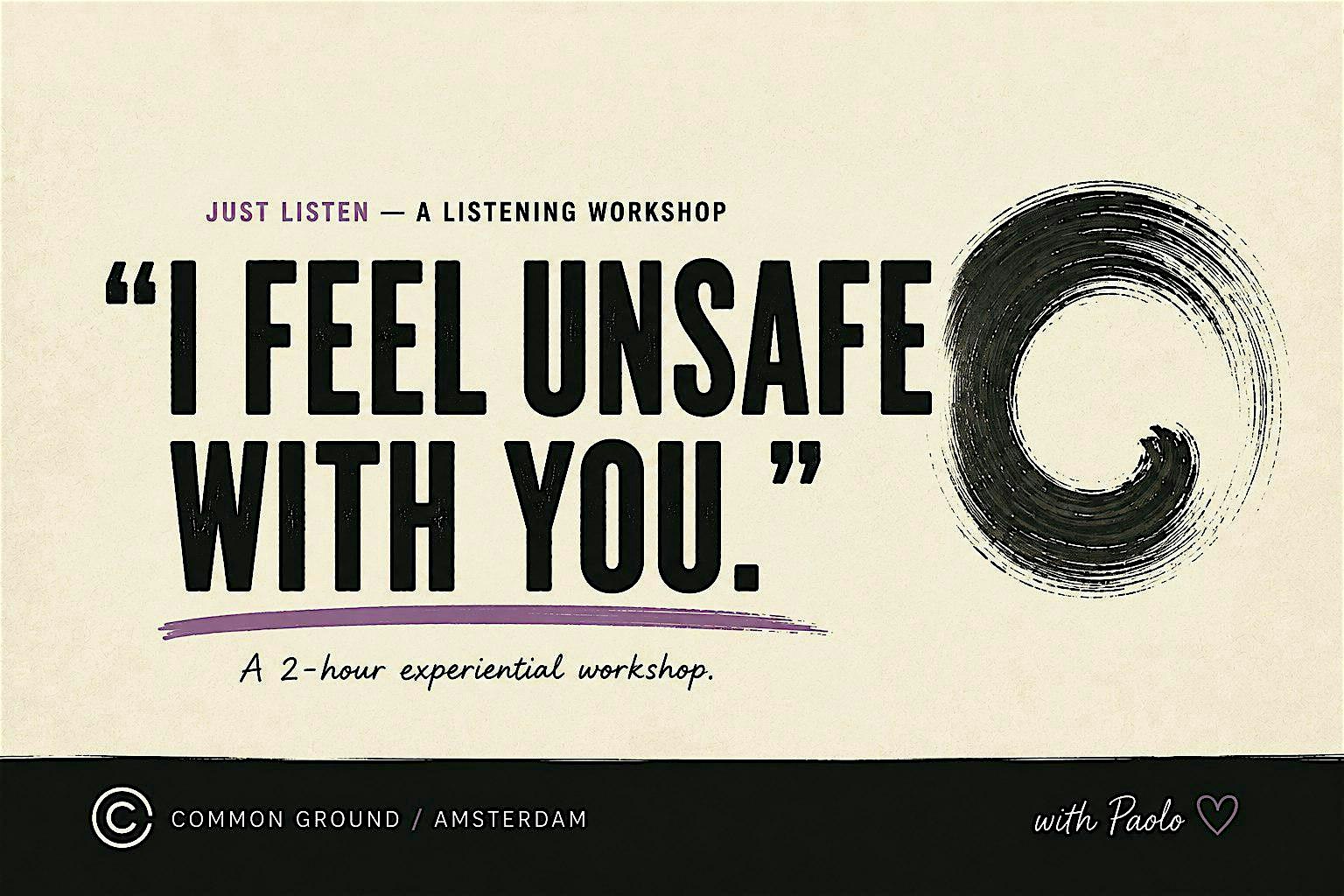 Just Listen – A 2-Hour Workshop to Transform How You Connect