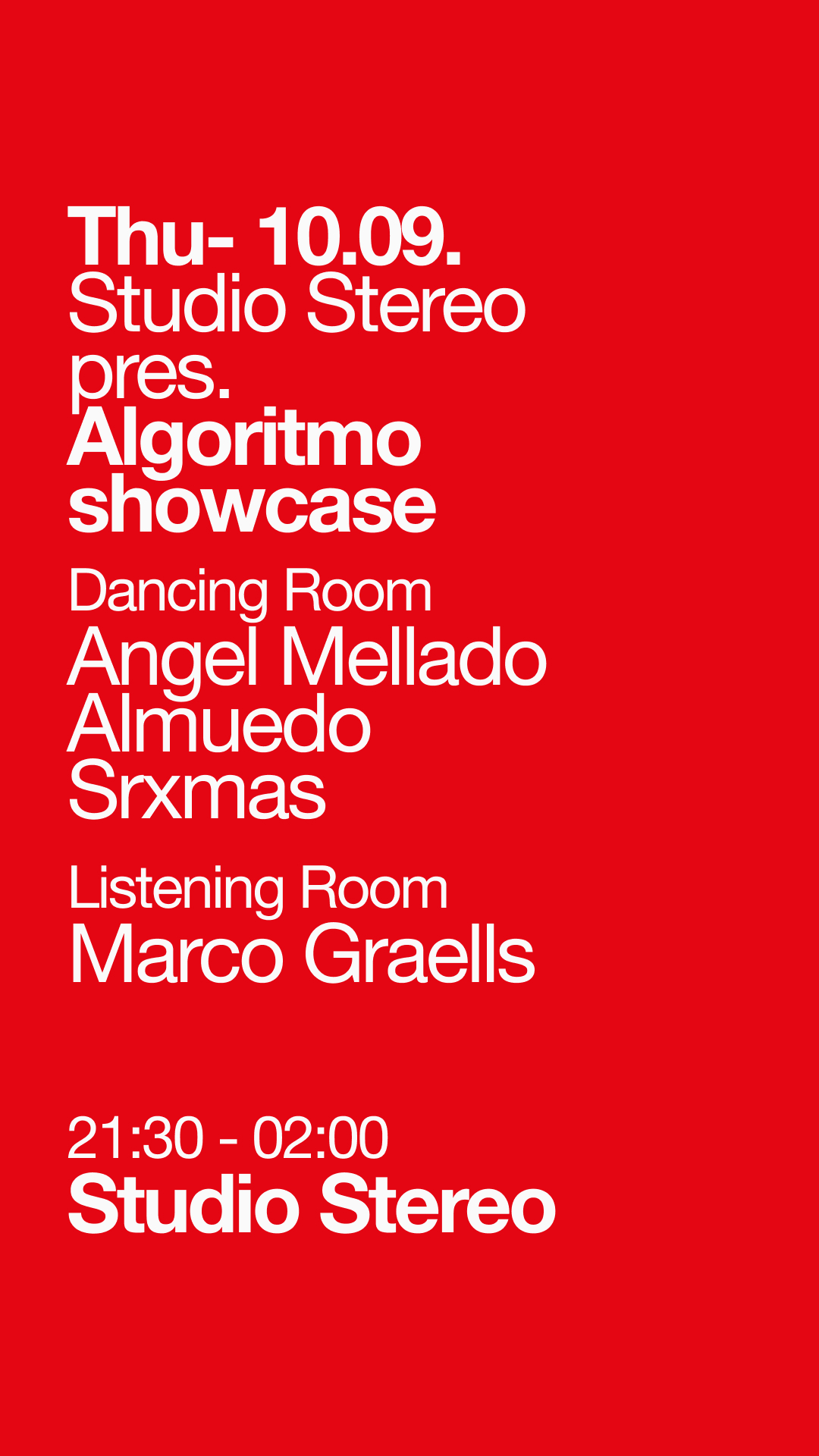 Studio Stereo pres. Algoritmo showcase