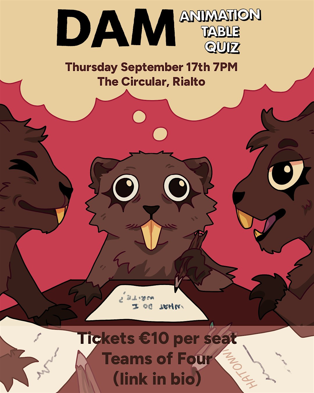 DAM ANIMATION TABLE QUIZ