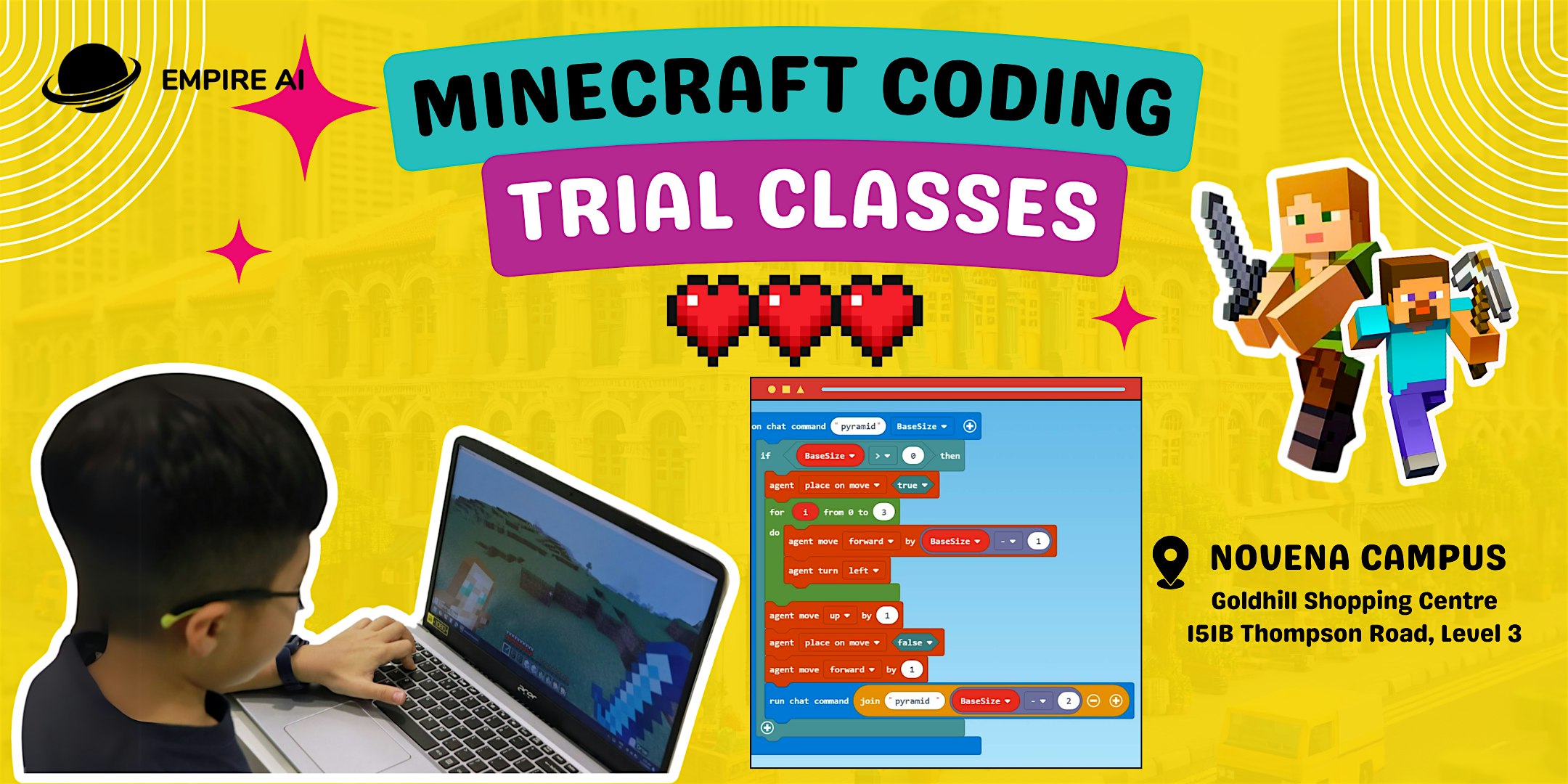 Coding School for Kids Near Me: Minecraft Coding Trial Classes (Ages 8–12)