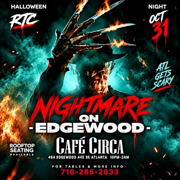 Nightmare on Edgewood at Cafe Circa - FREE Entry w/ RSVP