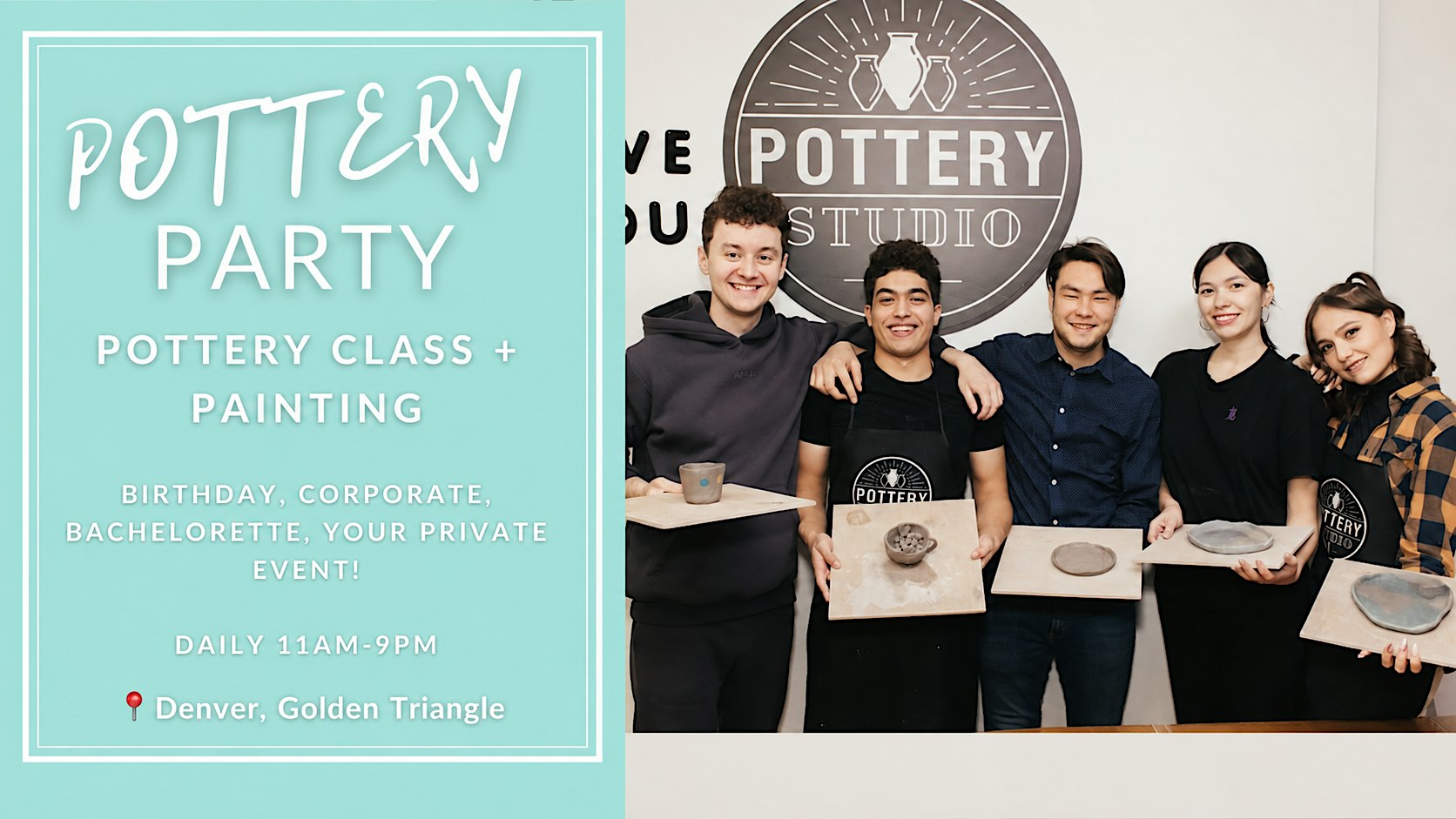 Love and Clay: Couple's Pottery Class PLUS