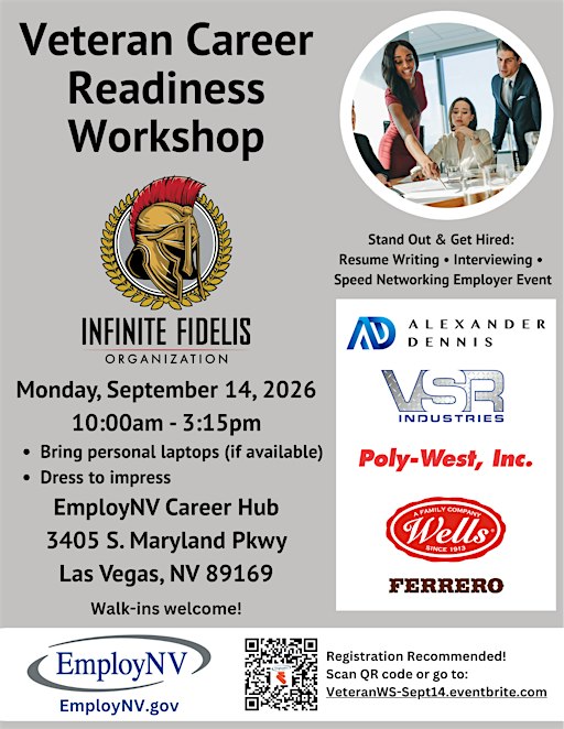 Veteran Career Readiness Workshop - Las Vegas