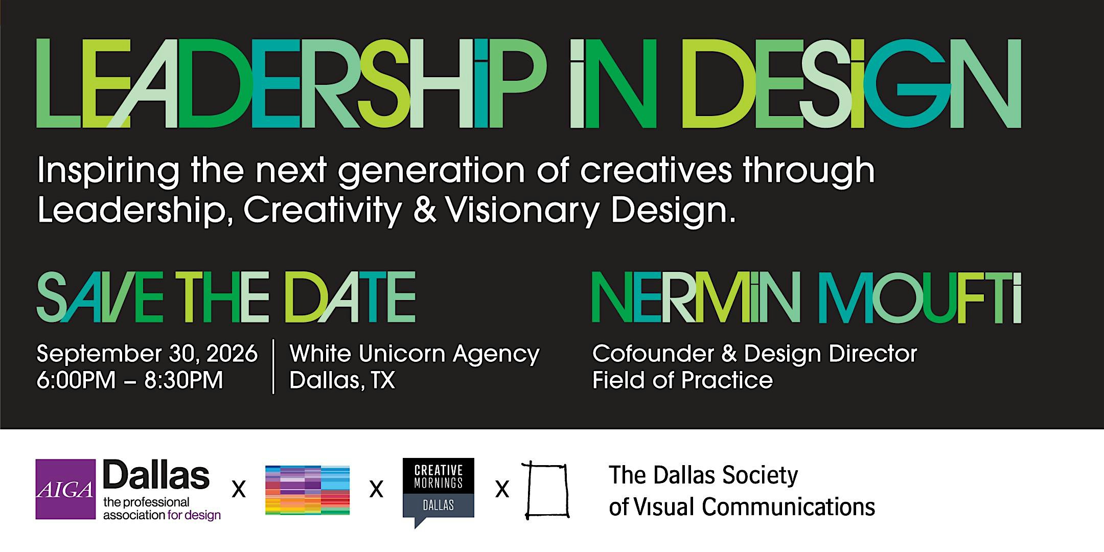 AIGA Dallas 2026: Leadership In Design with Nermin Moufti
