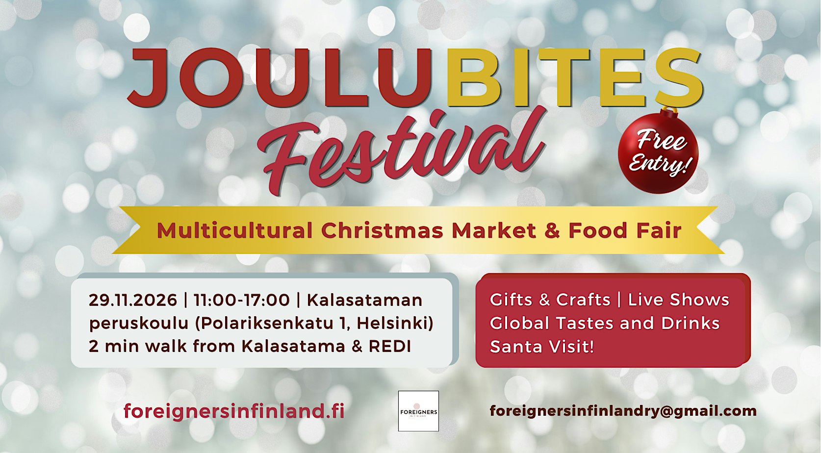 JouluBites Festival 2026: Multicultural Christmas Market, Food & Activities
