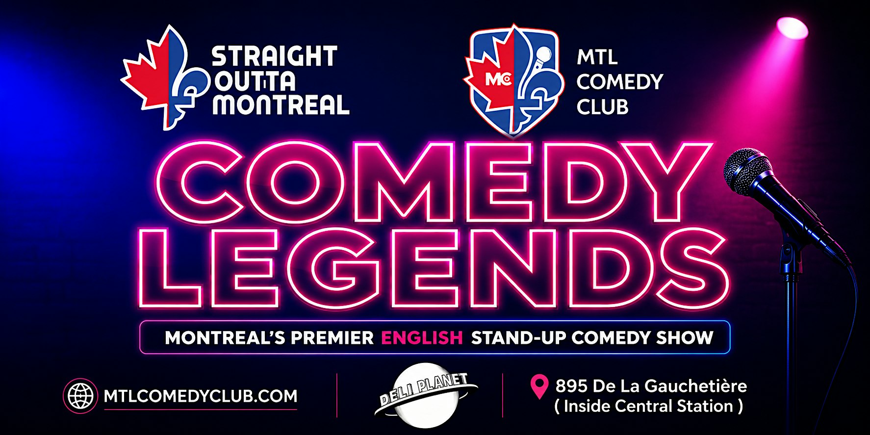 COMEDY LEGENDS – THE # 1 FRIDAY NIGHT ENGLISH STAND-UP COMEDY SHOW