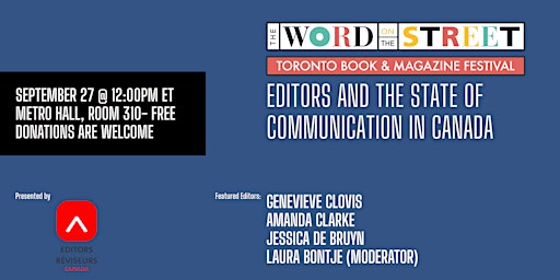 Editors and the state of communication in Canada