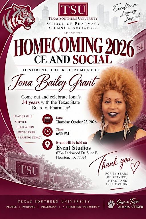 2026 Homecoming CE and Retirement Celebration for Iona Grant