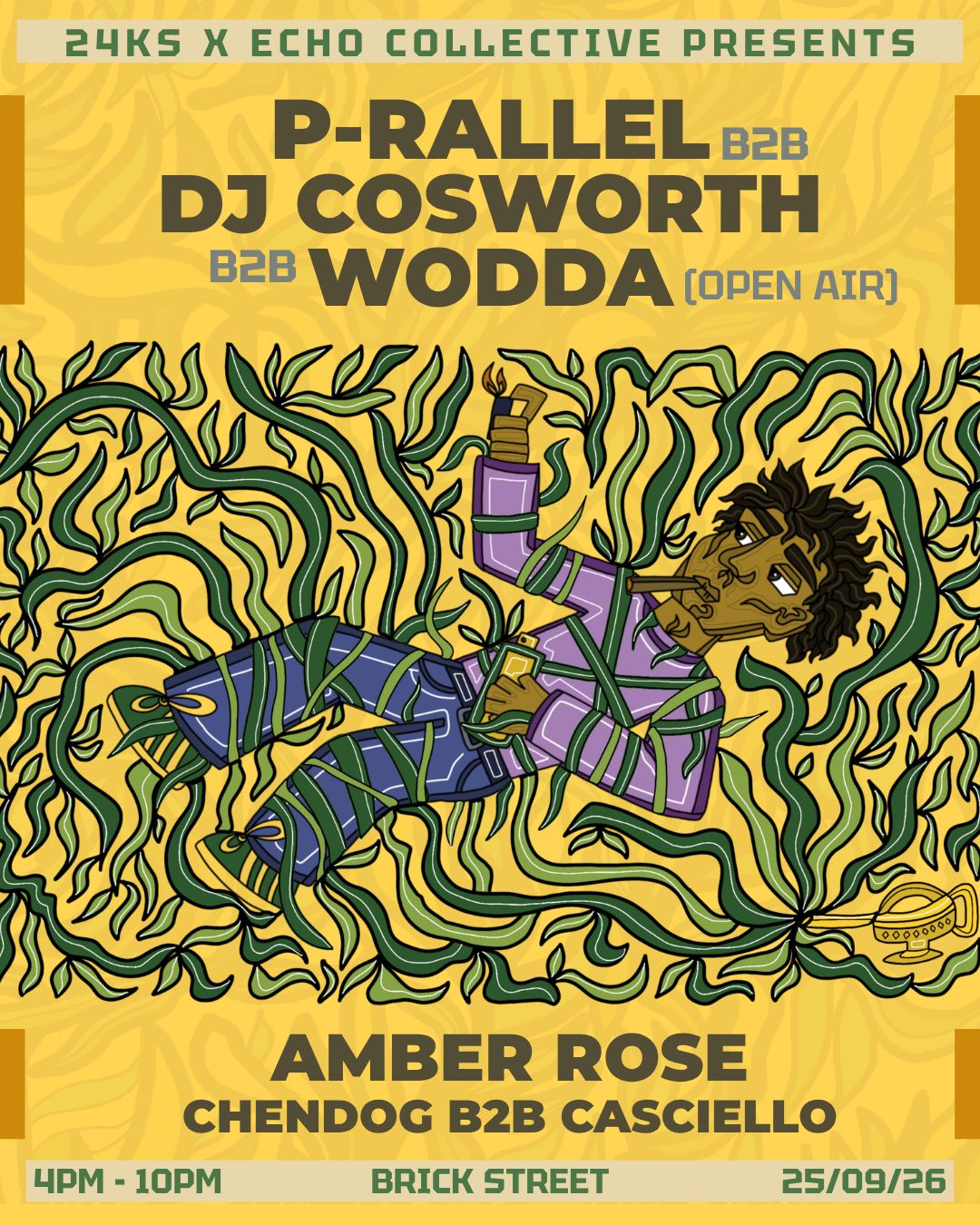 Brick St Open Air: p-rallel b2b DJ Cosworth b2b Wodda + Amber Rose