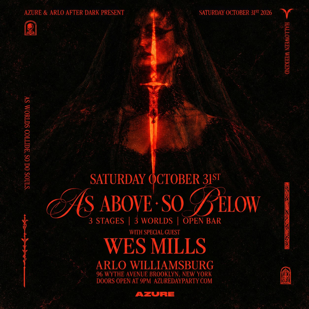 Azure Presents As Above So Below - Halloween 10/31
