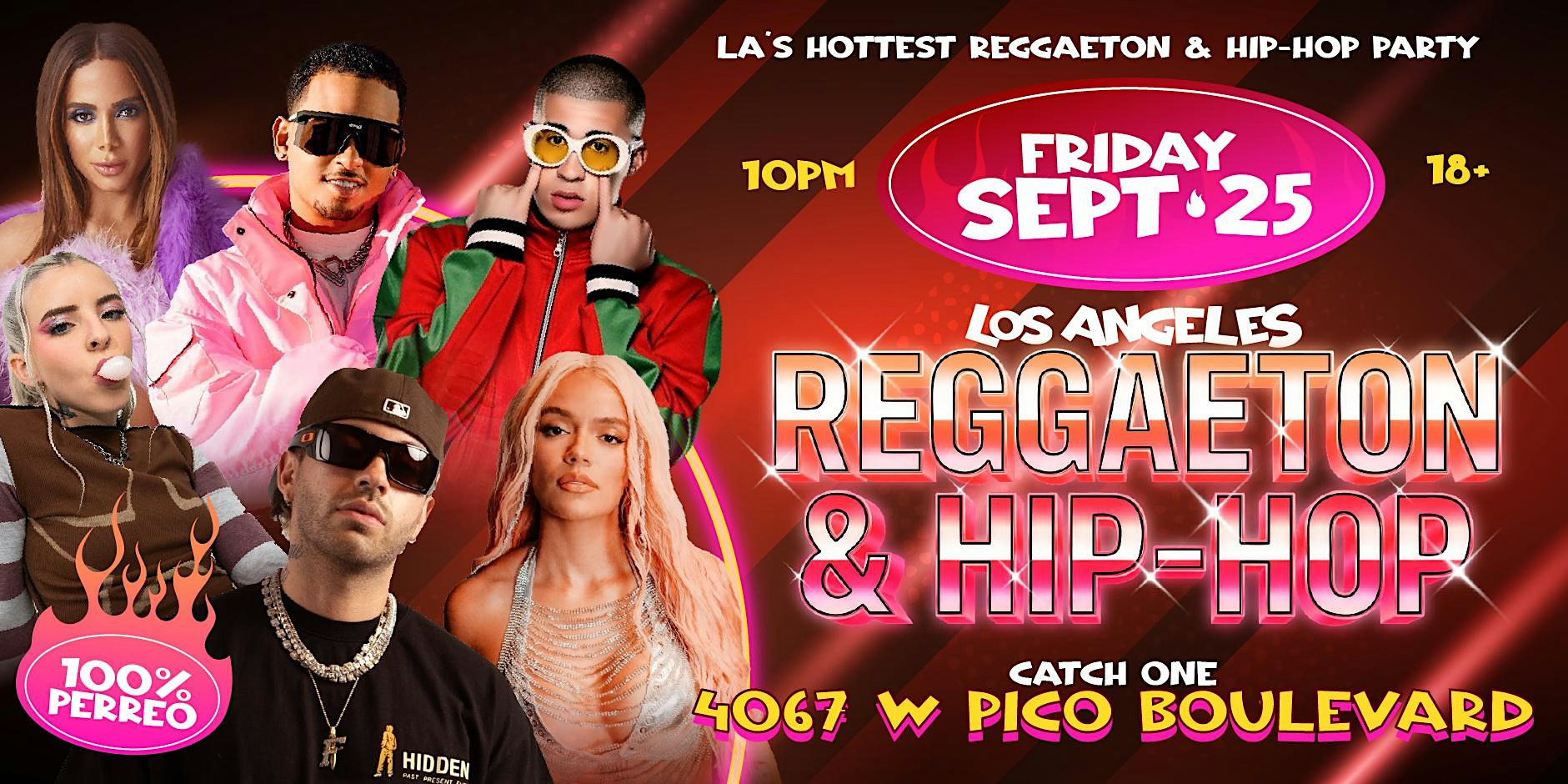 REGGAETON & HIP-HOP PARTY @ CATCH ONE LOS ANGELES