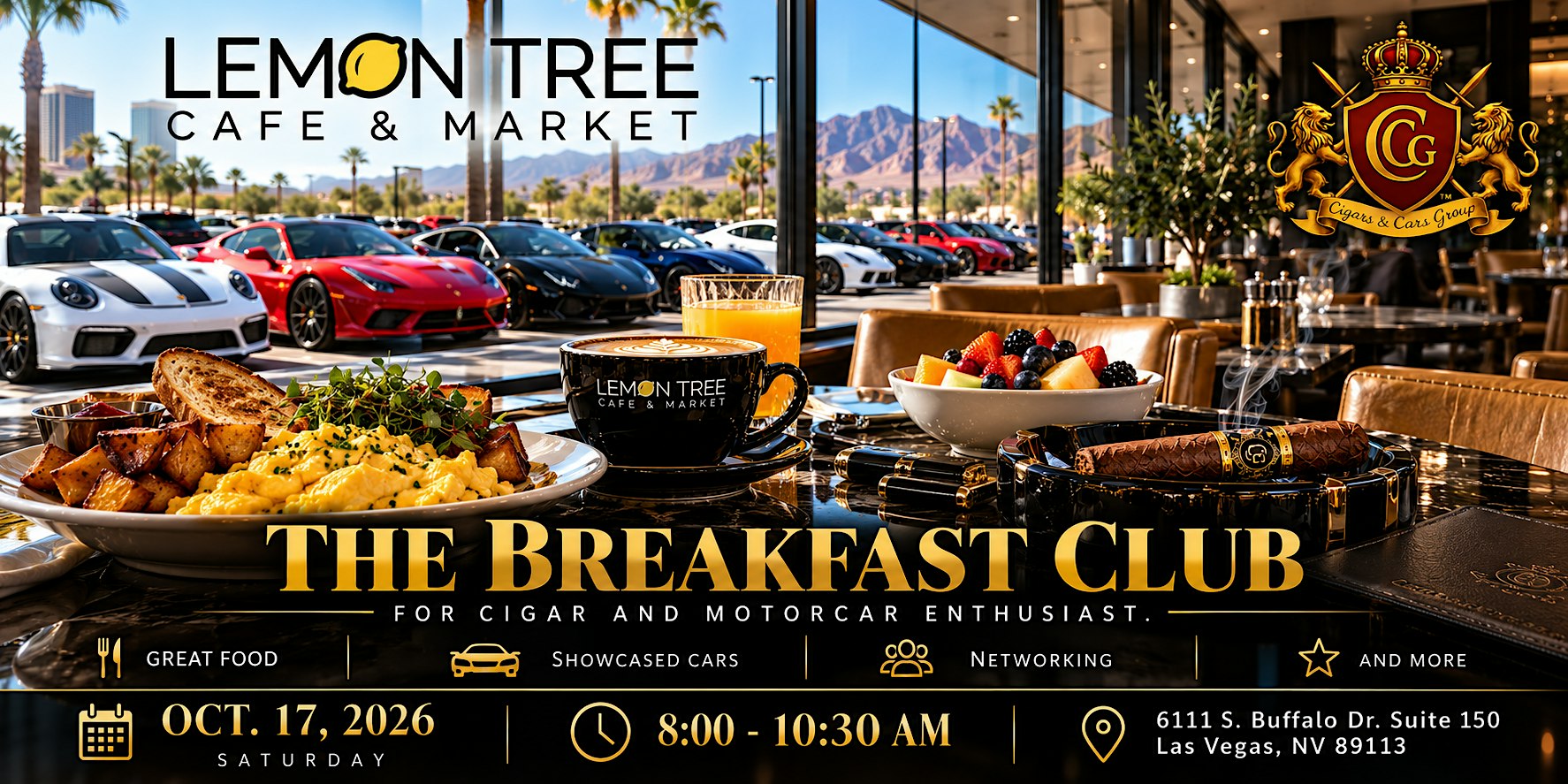 CCG Presents: The Breakfast Club Gathering for Cigar & Motorcar Enthusiast