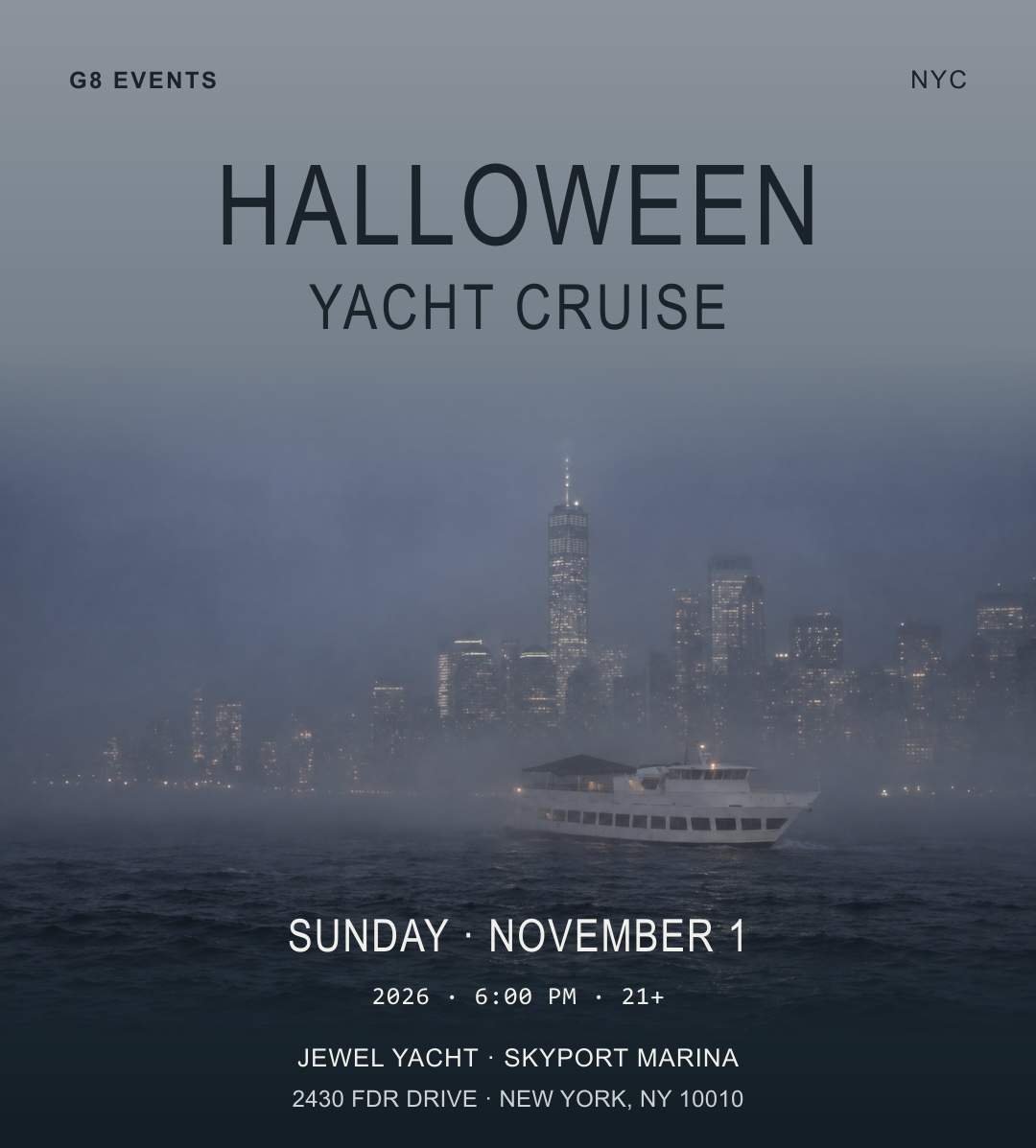 HALLOWEEN YACHT CRUISE NYC