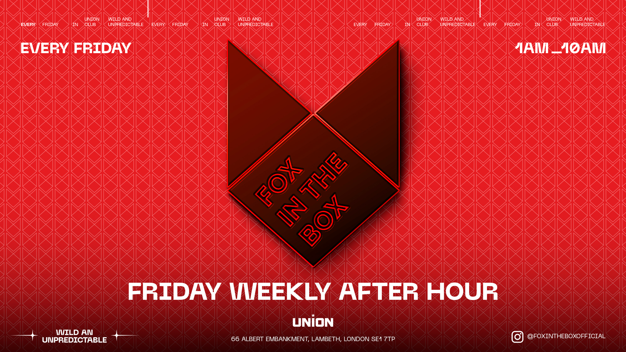 FOX IN THE BOX AFTER PARTY (OPEN UNTIL 10AM)